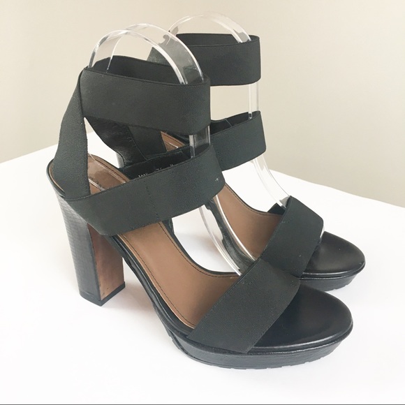 Donald J. Pliner Shoes - Donald J. Pliner Elastic Strap Croc Heels Sz 7.5